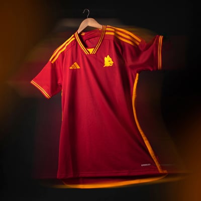 AS Roma Home Shirt 2023 Adidas Lupetto