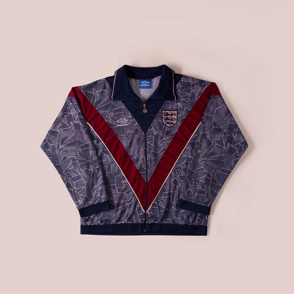 1993-95 England Umbro Track Jacket - 7/10 - (M)