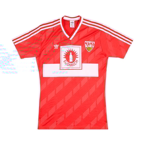 1988-89 VfB Stuttgart Match Worn Away Shirt #4 (Katanec)