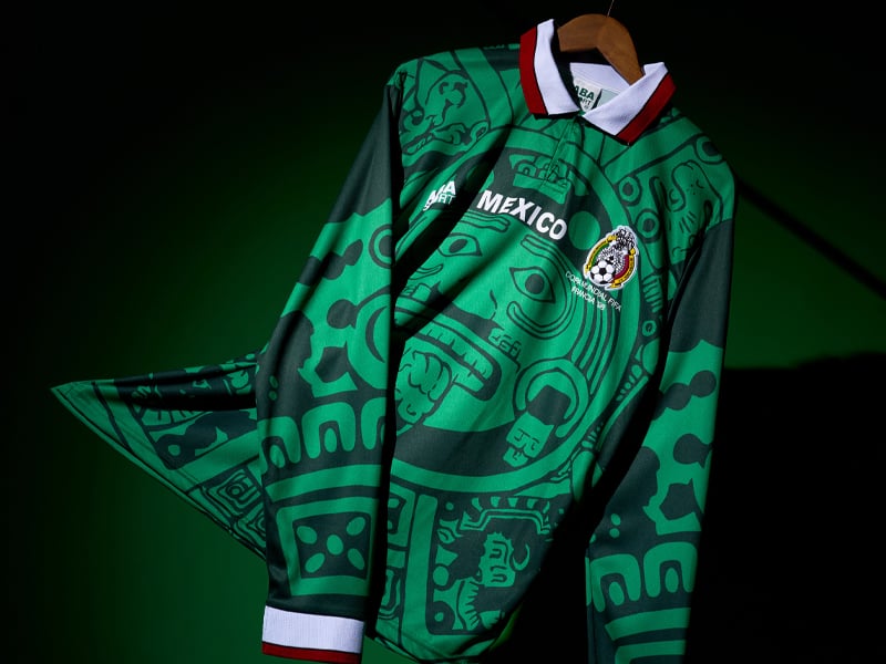 1998 Mexico ABA Sport Reissue Home Shirt in green