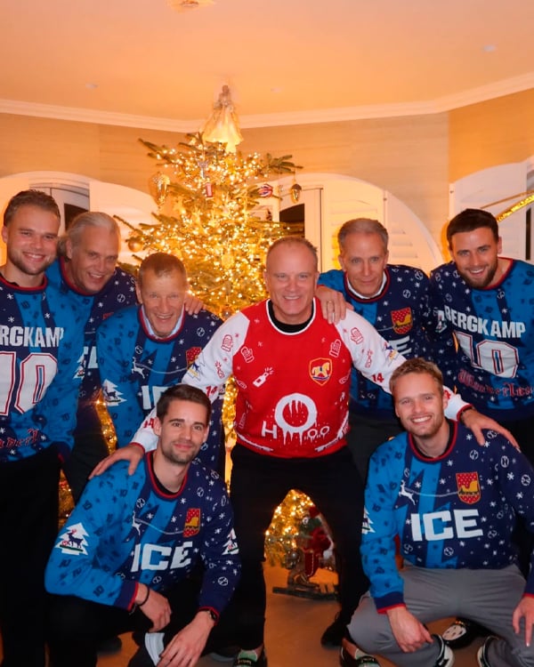 Celebrity in Christmas jumper