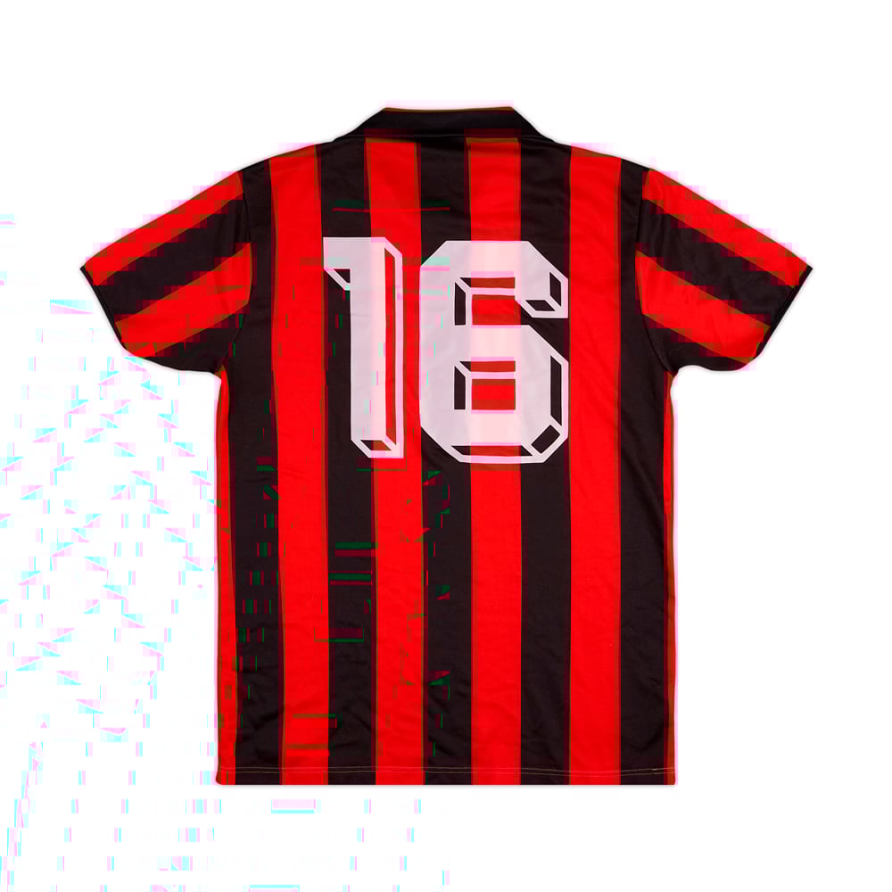1986-87 AC Milan Match Issue Home Shirt #16