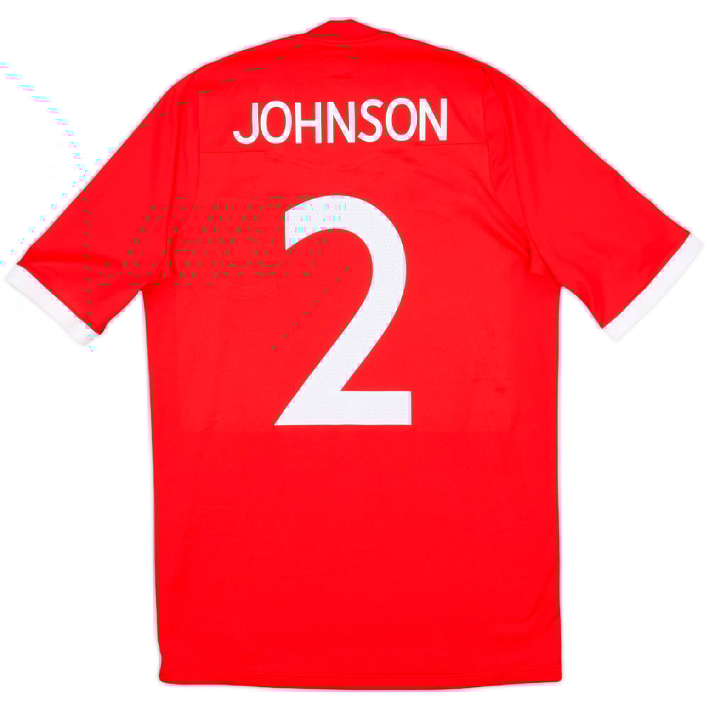 2010-11 England 'South Africa' Away Shirt Johnson #2 - 9/10 - (S)