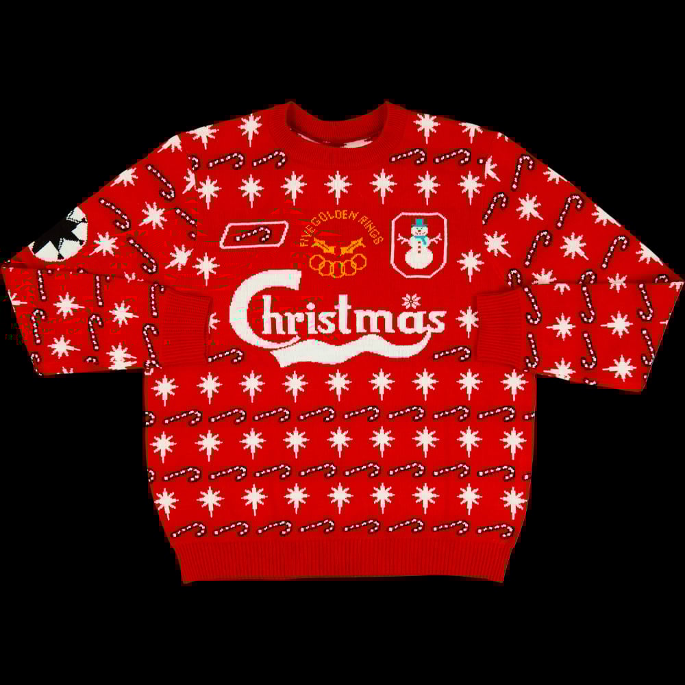 Gerrard #8 Five Gold Rings Christmas Jumper - KIDS