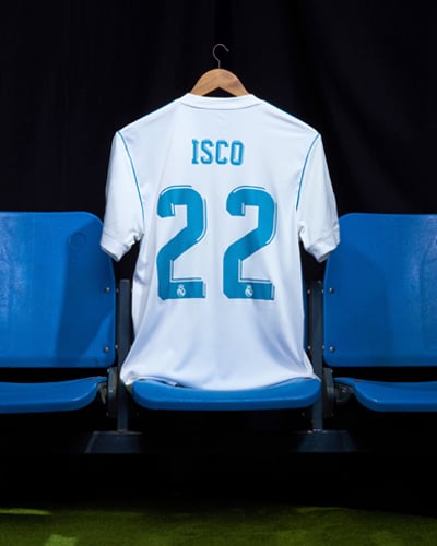 2017-18 Real Madrid Home Shirt Isco #22 - 8/10 - (M)