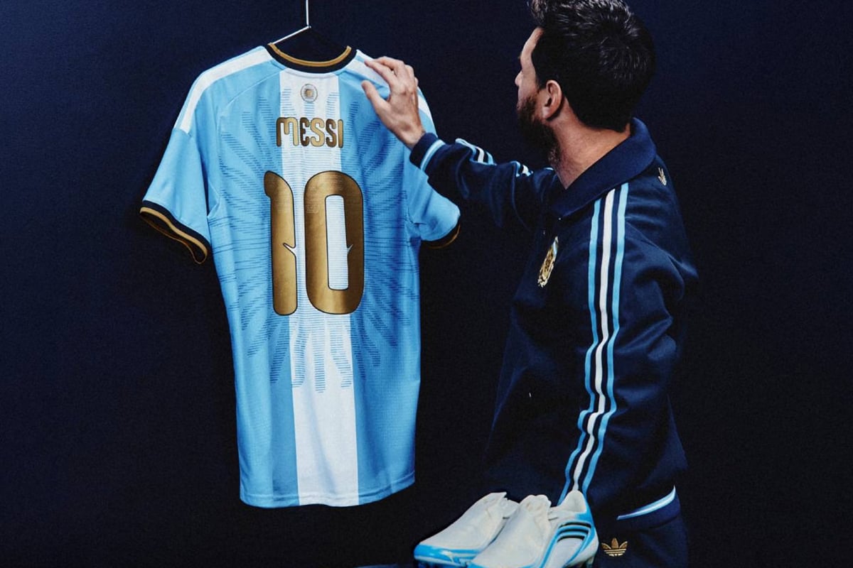 Argentina farewell jersey Sun of May design detail