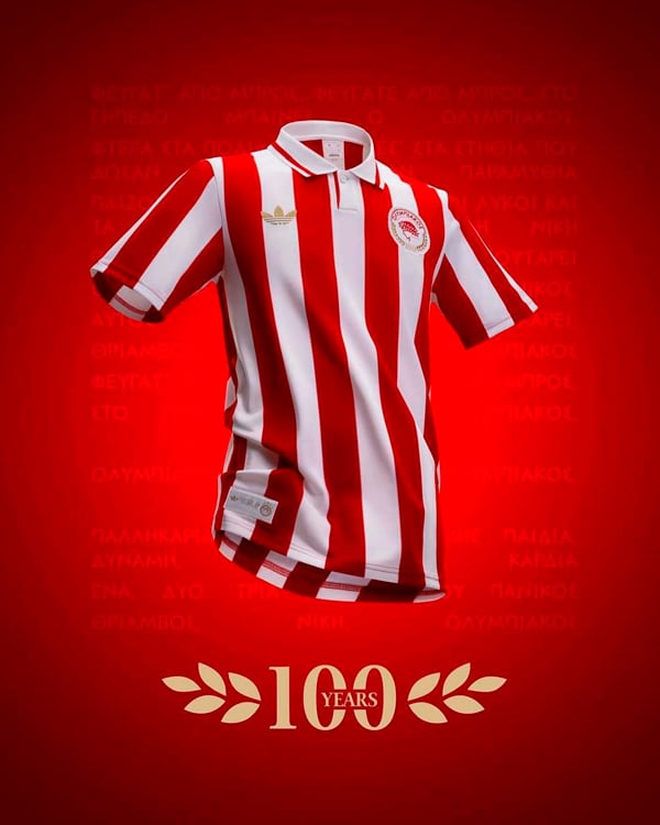 Olympiacos 100th Anniversary Adidas Shirt