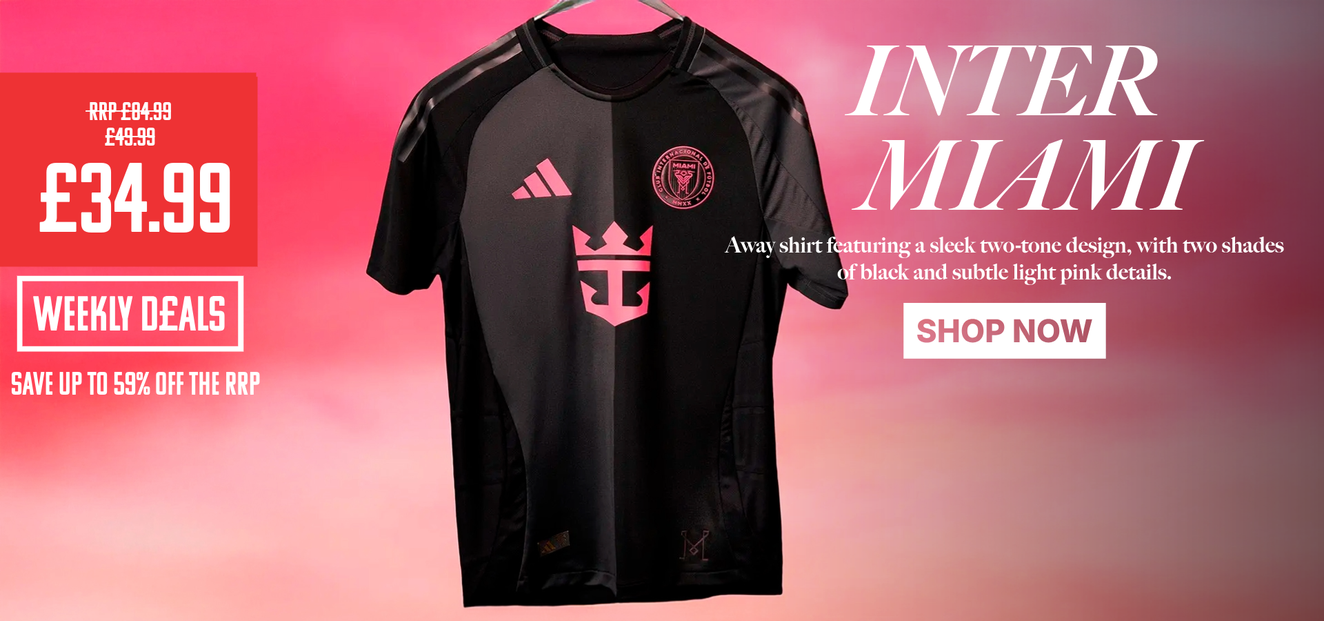 Shop Clearance Football Shirts - huge discounts on recent season jerseys and kits