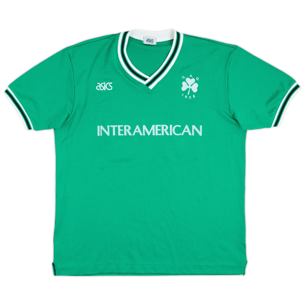 1992-93 Panathinaikos Match Issue UEFA Cup Home Shirt #14 (Markos)