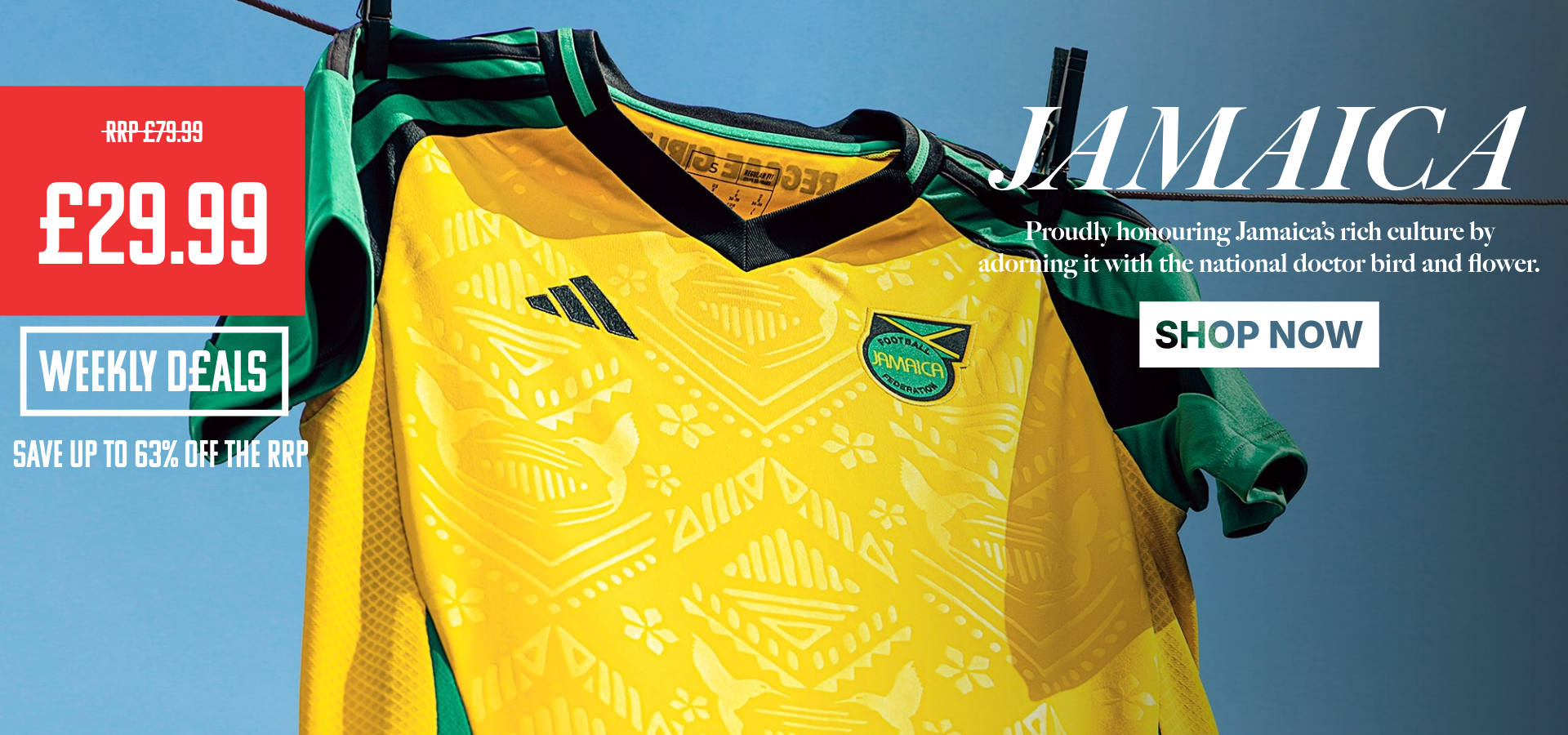 Shop Clearance Football Shirts - huge discounts on recent season jerseys and kits