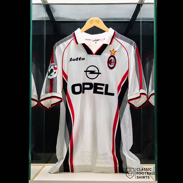 1997-98 AC Milan Match Issue Away Shirt Desailly #8