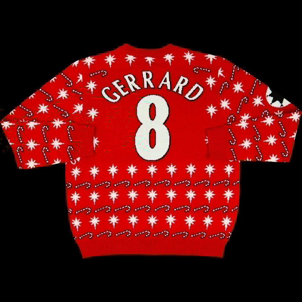 Gerrard #8 Five Gold Rings Christmas Jumper - KIDS