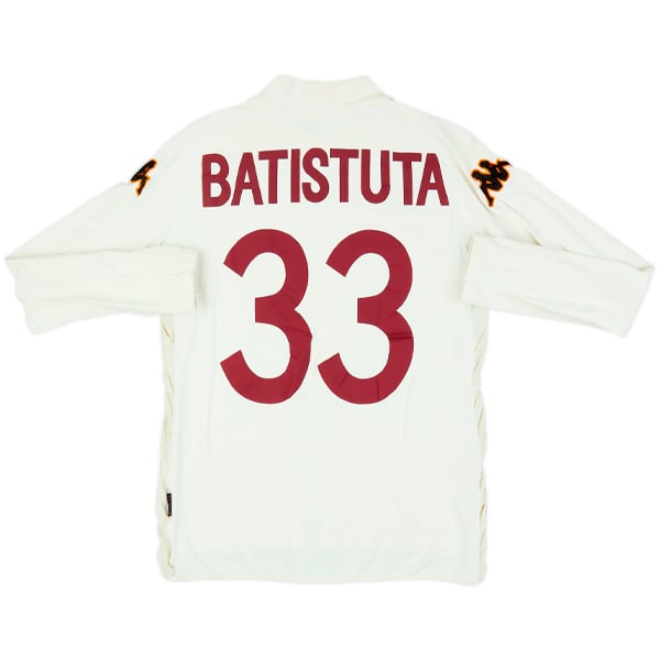 2002-03 Roma Away L/S Shirt Batistuta