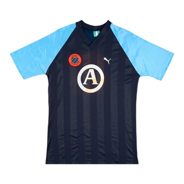 1988-89 Club Brugge Match Worn European Cup Home Shirt #8 (Beyens)