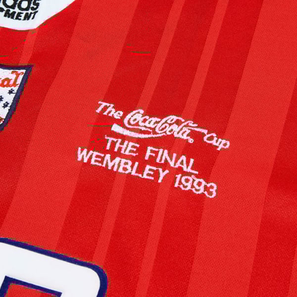 A1992-93 Arsenal Match Issue League Cup Final Home L/S Shirt Winterburn #3
