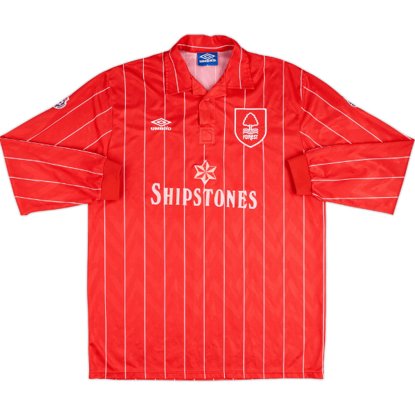 1993-94 Nottingham Forest Match Worn Home L/S Shirt #7 (Phillips)
