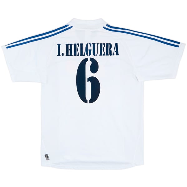 2001-02 Real Madrid Match Worn Home Shirt I.Helguera #6