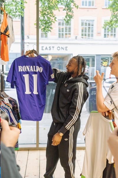 Wide shot of the store