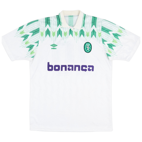 1990-91 Sporting Lisbon Match Issue Away Shirt #10