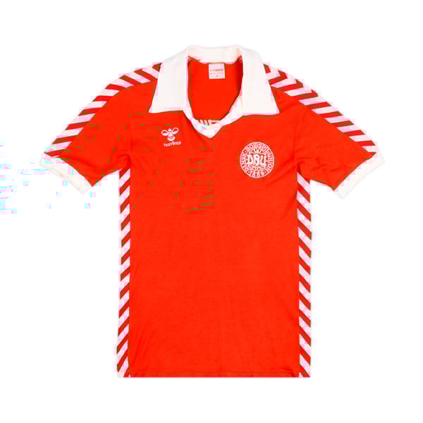 1979 Denmark Match Worn Home Shirt #7 (Arnesen)