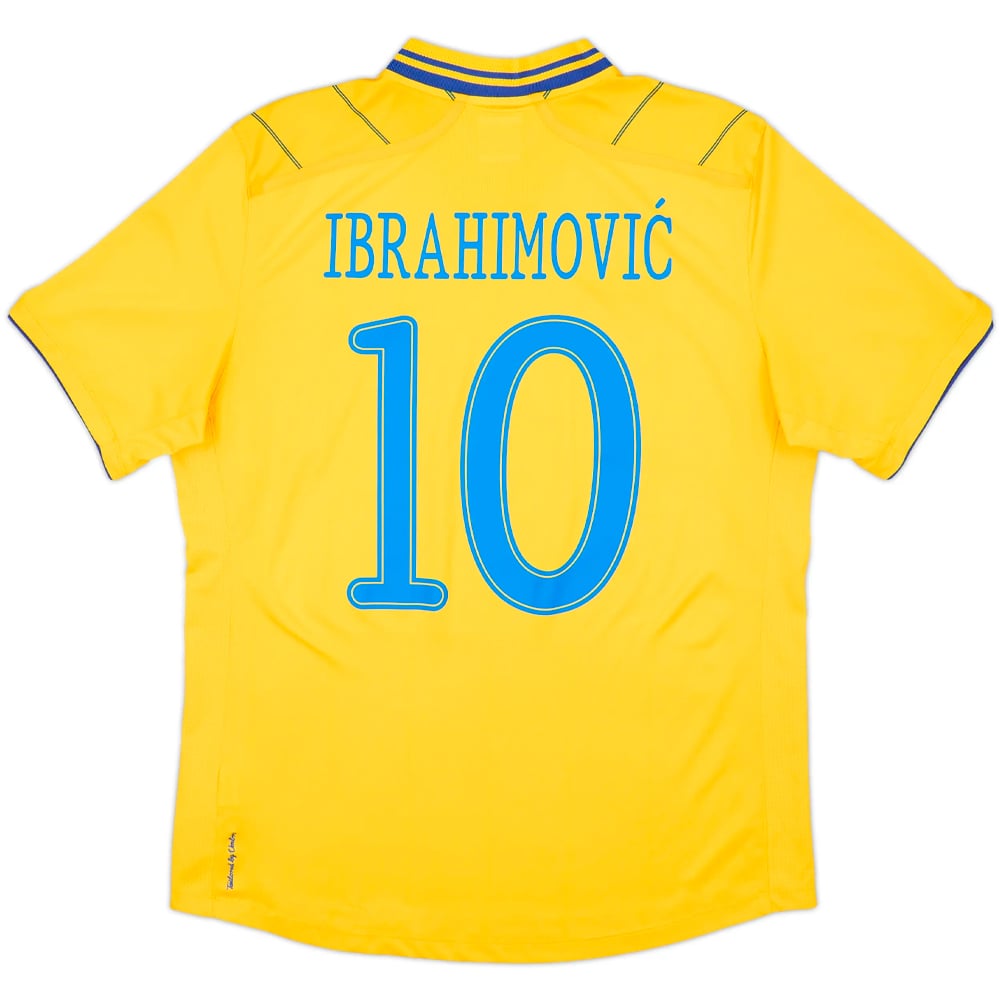 2012-13 Sweden Home Shirt Ibrahimovic #10 - 9/10 - (L)
