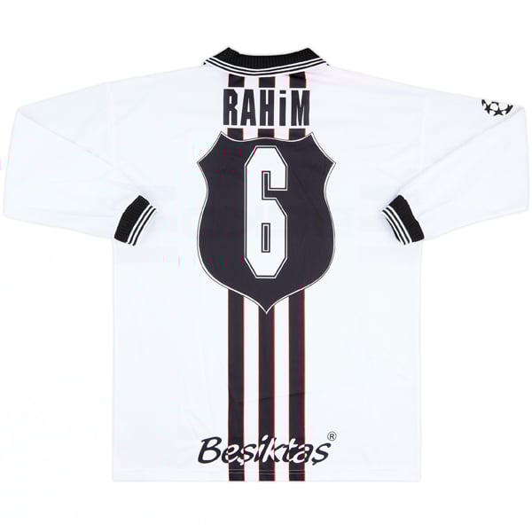 1997-98 Besiktas Match Worn Champions League Home L/S Shirt Rahim #6