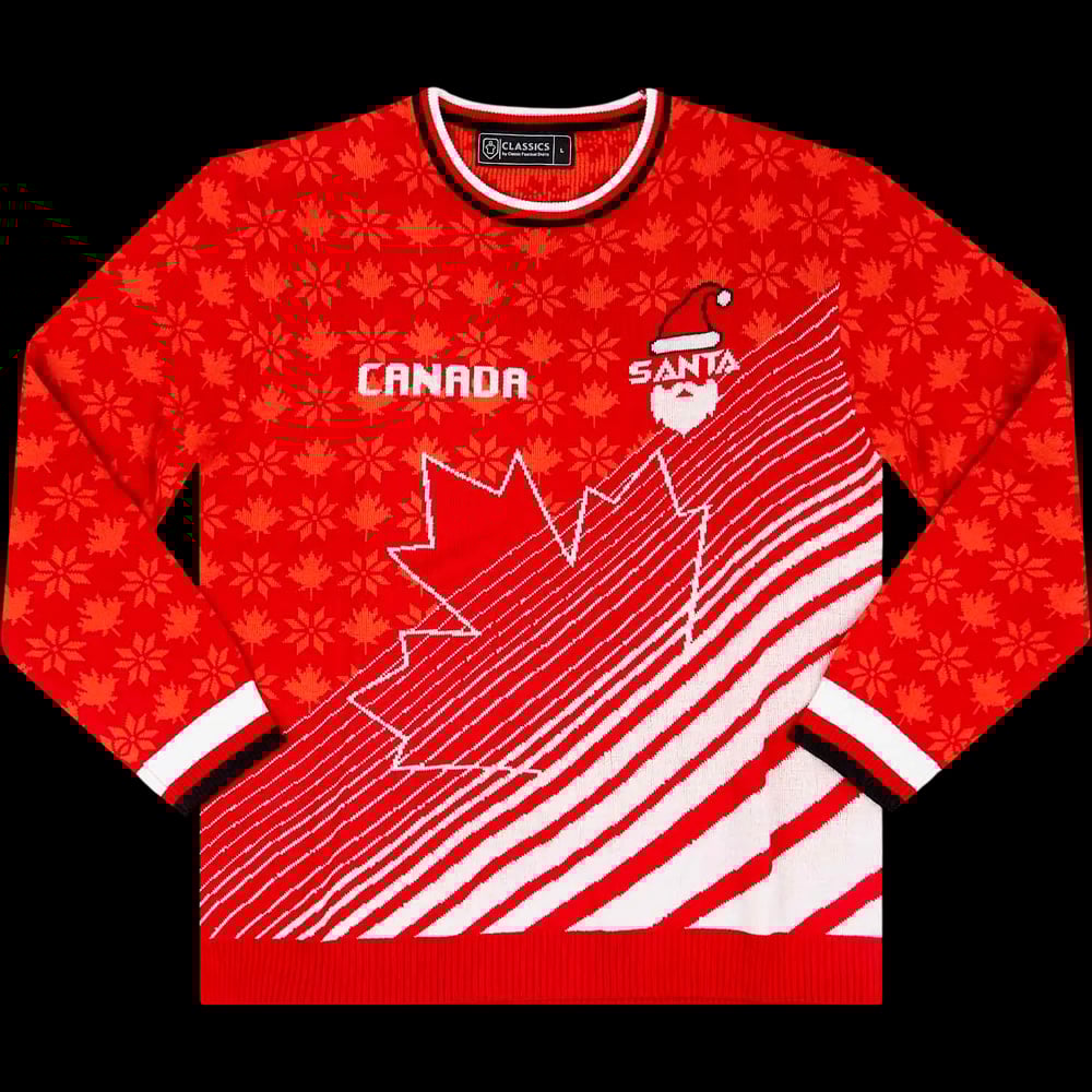 Canada Santa Christmas Jumper