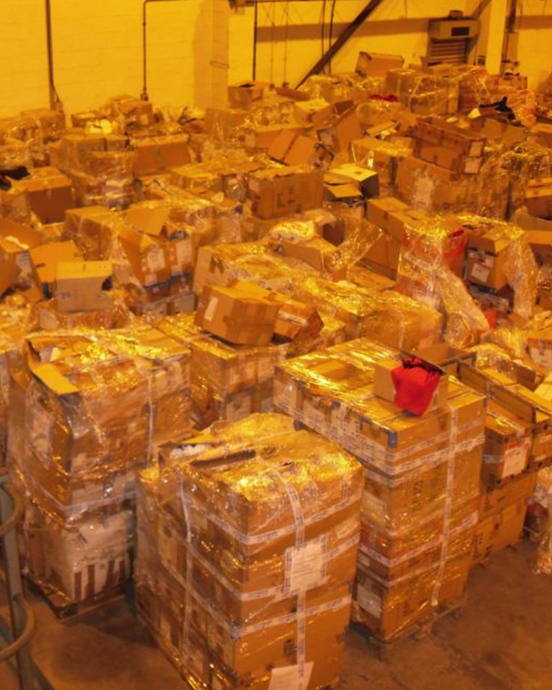 AC Milan kit room warehouse stock