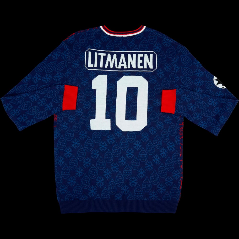 Litmanen #10 Kerst-Krans Christmas Jumper