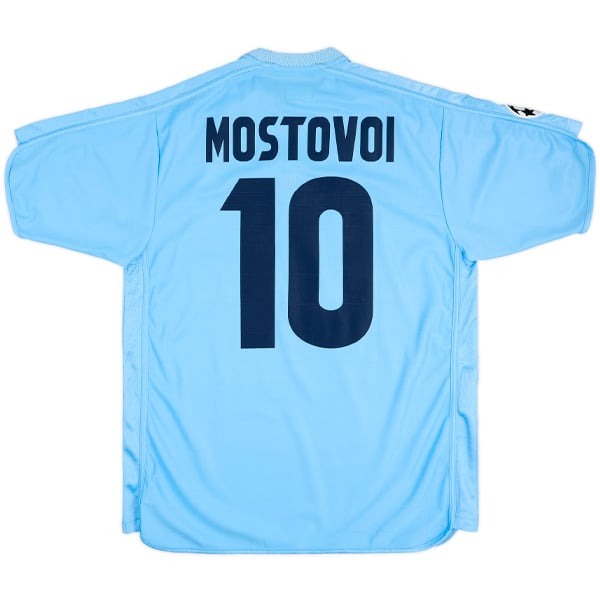2003-04 Celta Vigo Match Worn Champions League Home Shirt Mostovoi #10