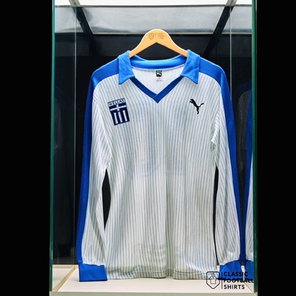 1983 Greece Match Worn Home L/S Shirt #10 (Mitropoulos)