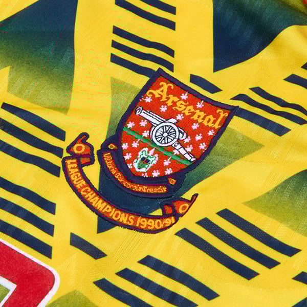 1991-92 Arsenal Match Issue Away L/S Shirt #13