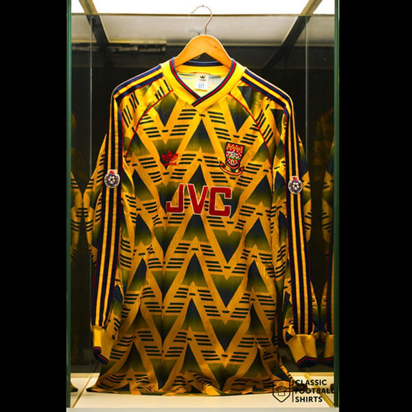 1991-92 Arsenal Match Issue Away L/S Shirt #10
