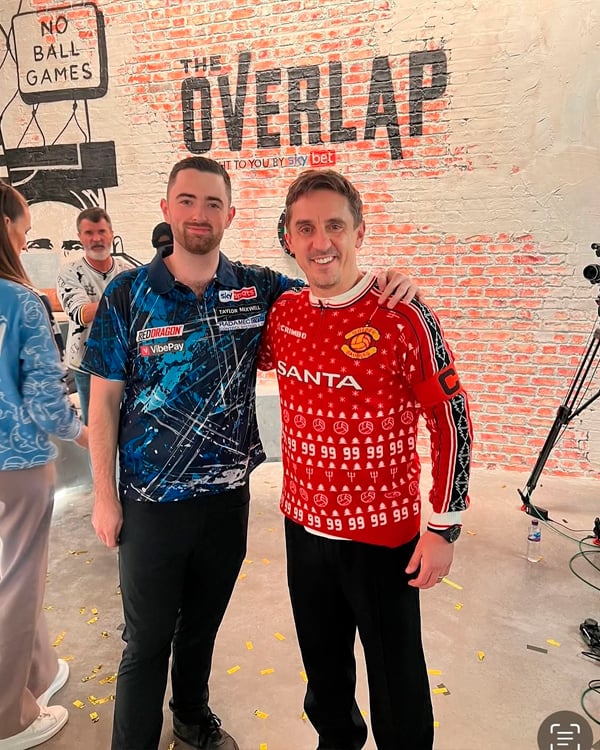 Celebrity in Christmas jumper
