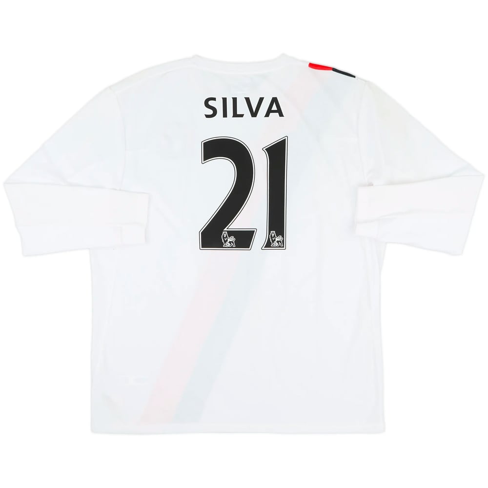 2009-11 Manchester City Third L/S Shirt Silva #21 (XL)