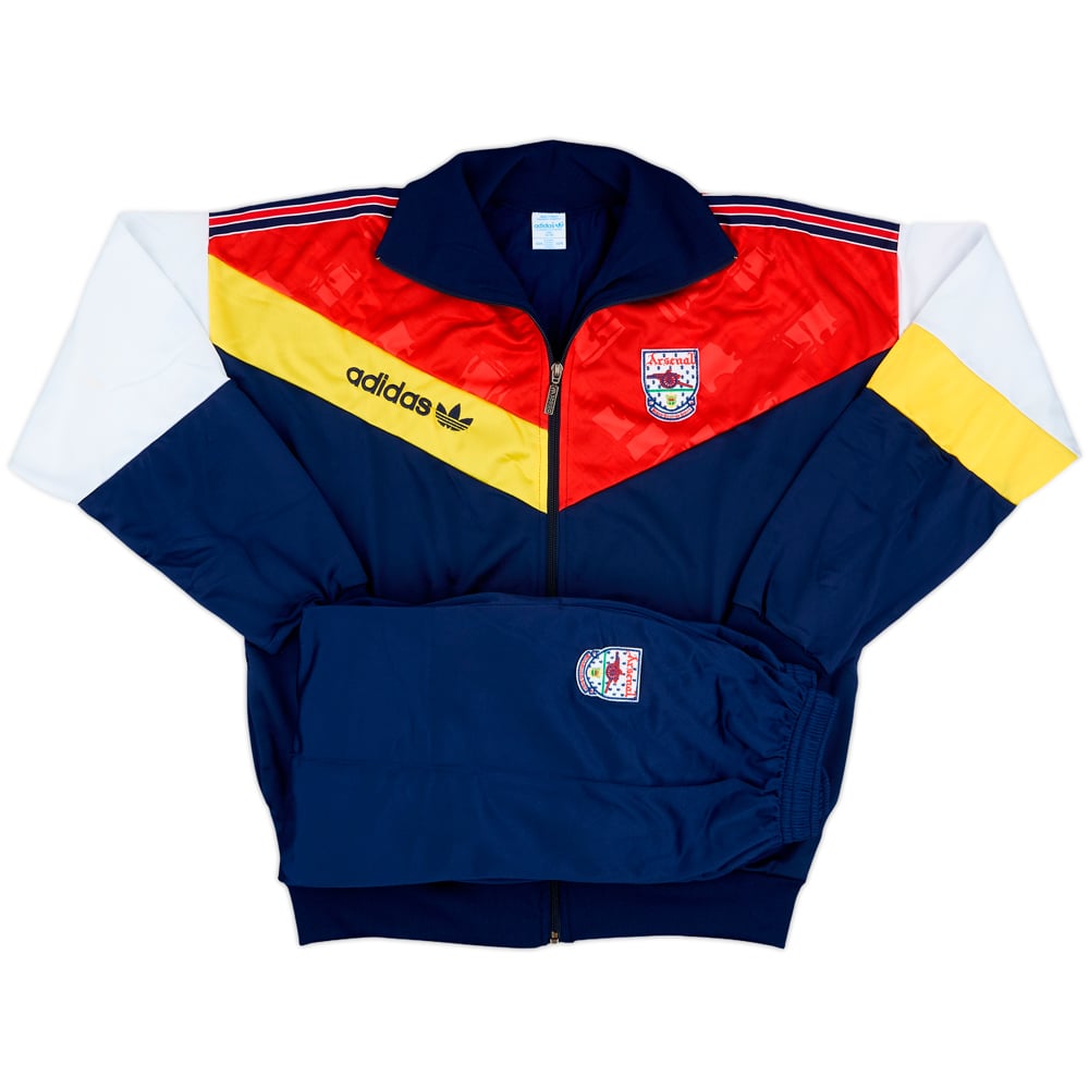 1990-92 Arsenal adidas Full Tracksuit - 10/10 - (L)