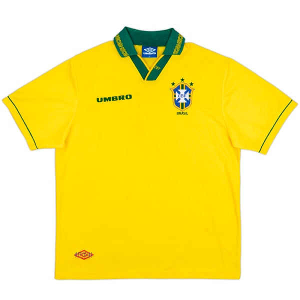 1993-94 Brazil Home Shirt - 8/10 - (XL)