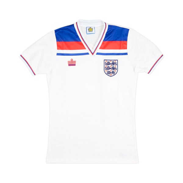 1982 England Match Issue World Cup Home Shirt #18 (Thompson)