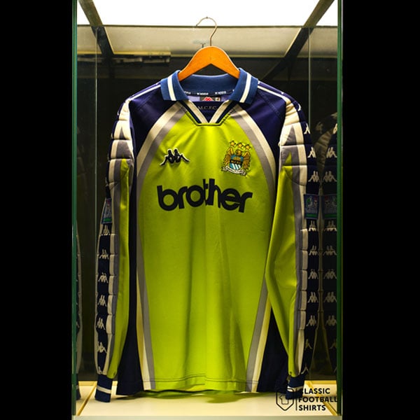 1997-98 Manchester City Match Issue GK Shirt #1