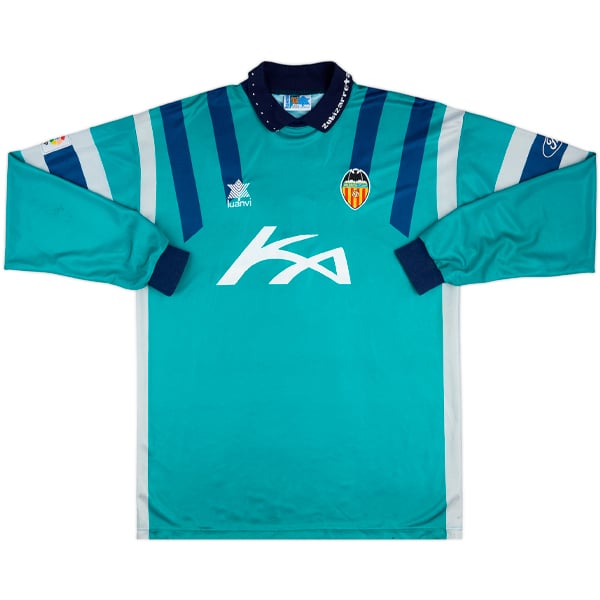1996-97 Valencia Match Worn UEFA Cup GK Shirt Zubizarreta #1
