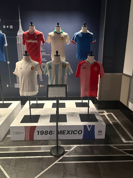1986 Argentina Jersey Display