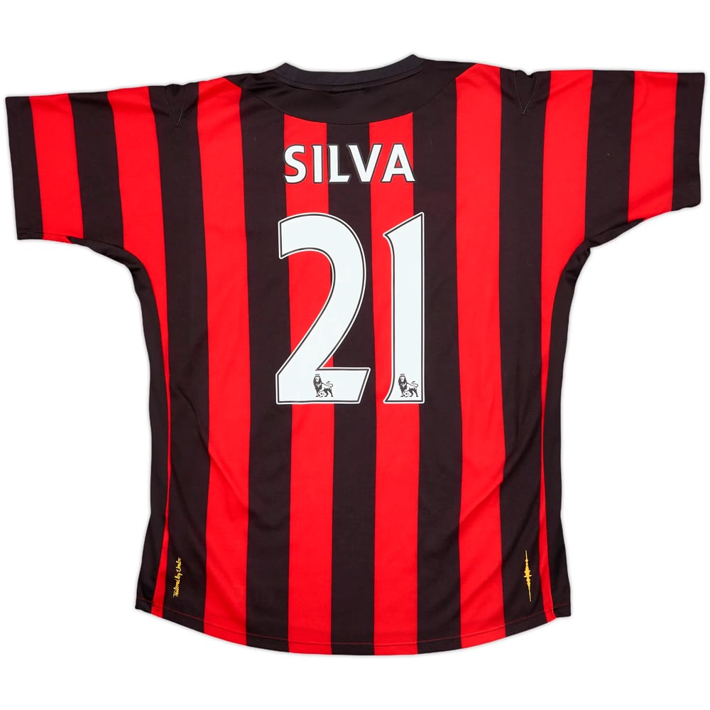 2011-12 Manchester City Away Shirt Silva #21 - 9/10 - (M)