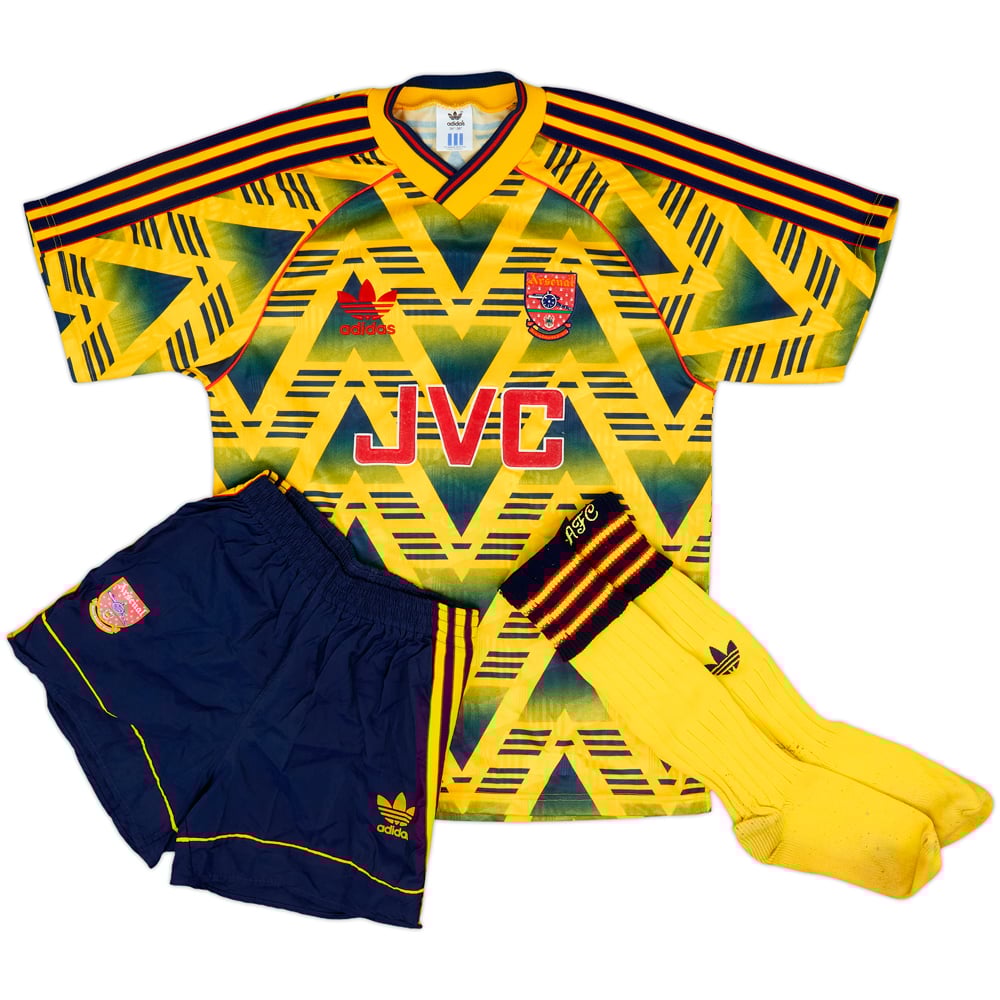 1This 991-93 Arsenal Away Full Kit - 9/10 - (S)