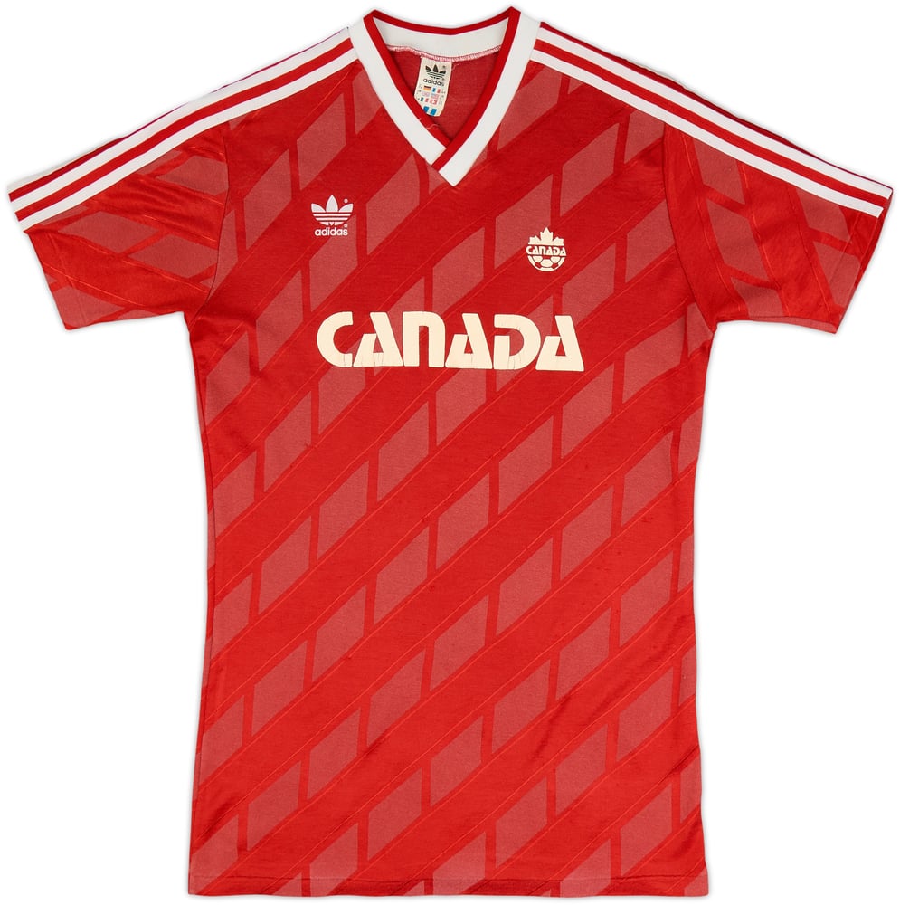 1986 Canada Match Issue World Cup Home Shirt #8 (Gray) (front)