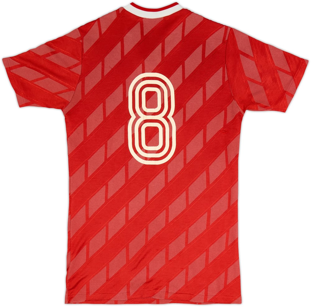 1986 Canada Match Issue World Cup Home Shirt #8 (Gray) (back)