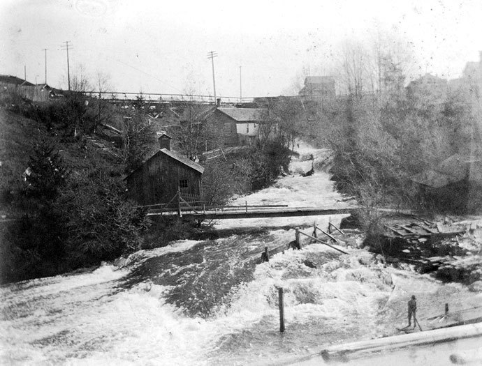 Remnants of the Roeder-Peabody Mill on Whatcom Creek