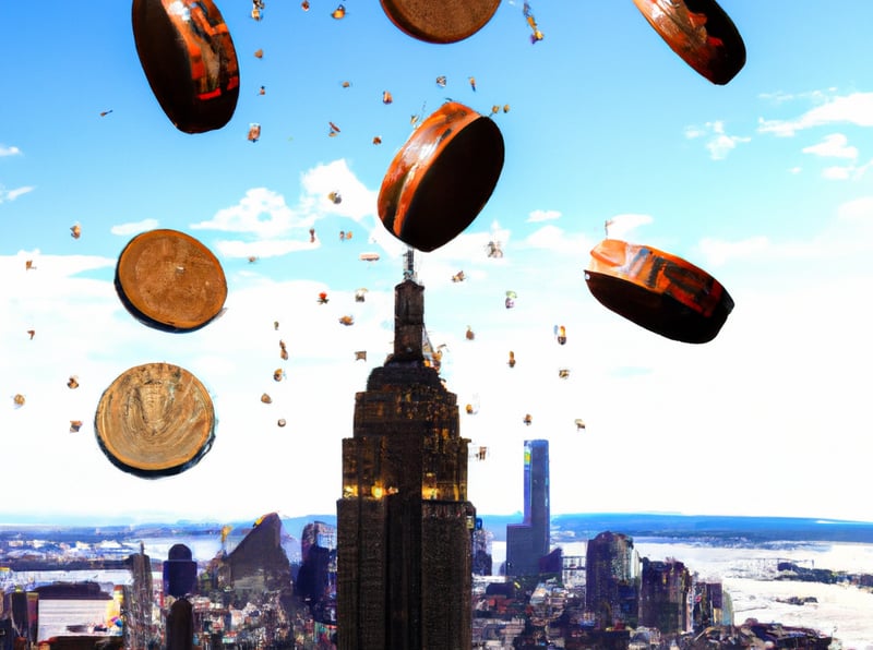 Pennies falling from the Empire State Building