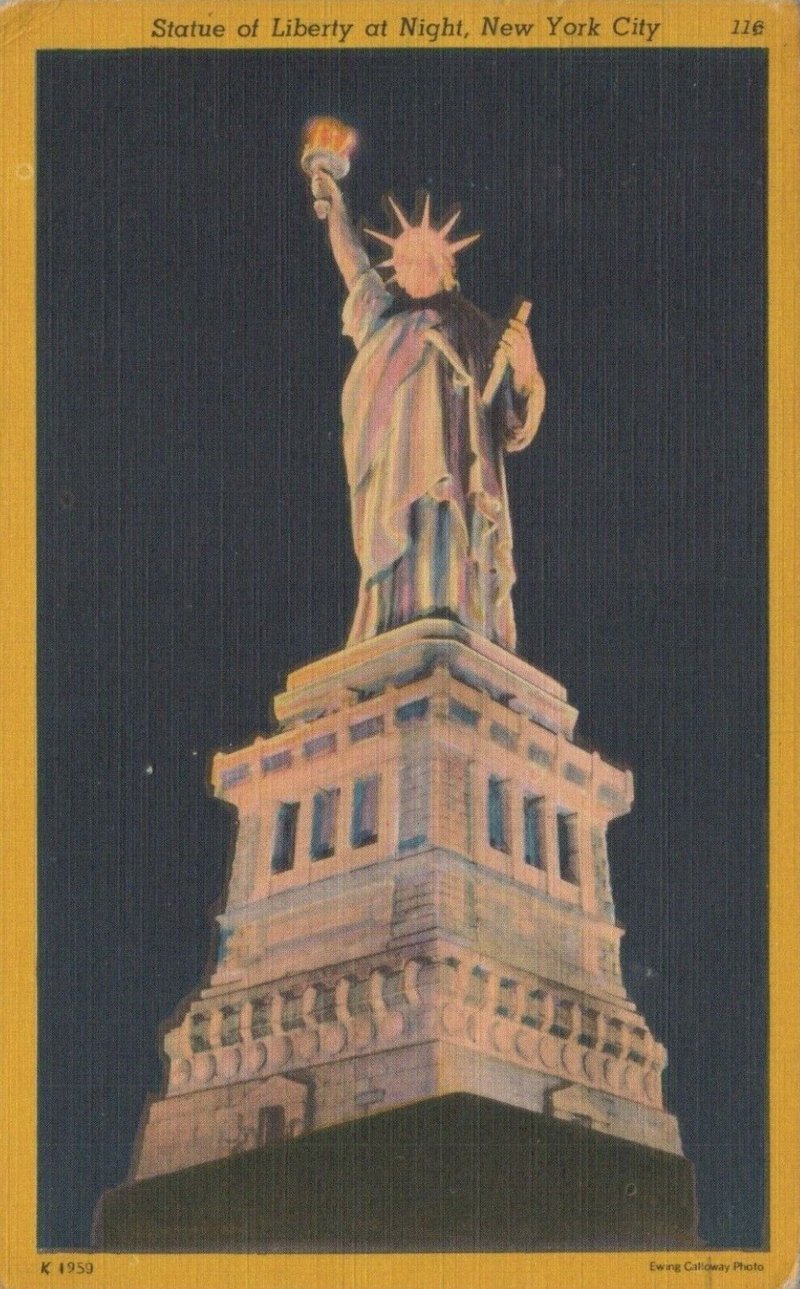 Statue of Liberty at night