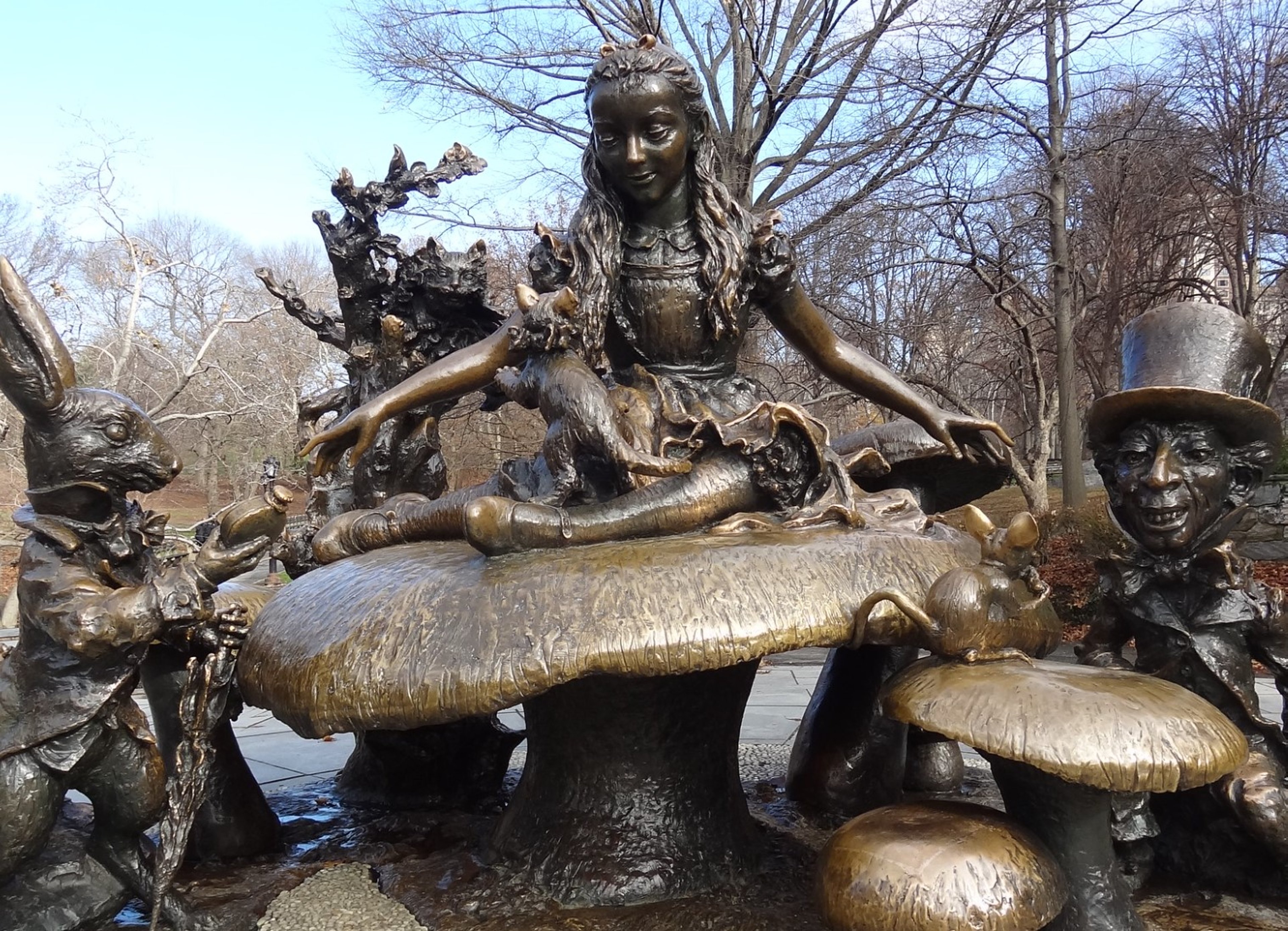 The Alice in Wonderland Statue in Central Park