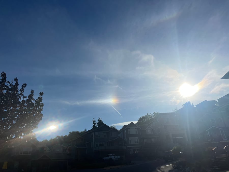 Morning sun dog